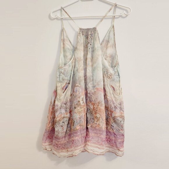 Camilla Electron Libre Back Overlay Top Size Large b177 - Picture 4 of 13